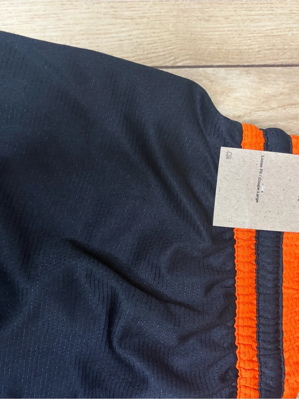 Nike Black Shorts with Orange Trim